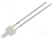 LED; white cold; round; bipolar; 1120÷1560mcd; 90°; Front: flat OPTOSUPPLY