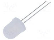 LED; yellow/blue; 10mm; 30°; Front: convex; 2.1÷2.6/2.9÷3.4VDC OPTOSUPPLY