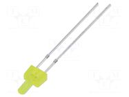 LED; yellow; round; bipolar; 220÷330mcd; 90°; Front: flat; 30mA OPTOSUPPLY