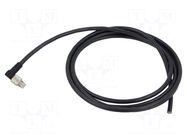 Cable: for sensors/automation; PIN: 8; unshielded,with leads; 2m BINDER