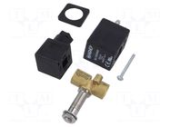 Electromagnetic valve; G 1/4"; brass; FKM; Valve: 2/2 NC; 230VAC AIGNEP