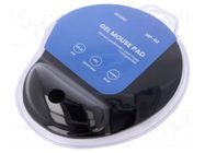 Pad; black; mouse,wrist; Features: gel; blister SAVIO