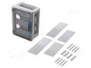 Enclosure: for modular components; IP66; light grey; ENYSTAR HENSEL