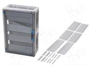 Enclosure: for modular components; IP66; light grey; ENYSTAR HENSEL