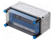 Enclosure: for modular components; IP65; light grey; Mi; IK08 HENSEL