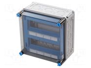 Enclosure: for modular components; IP65; light grey; Mi; IK08 HENSEL