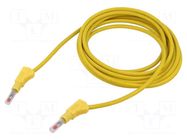 Test lead; 45A; banana plug 4mm,both sides; insulated; Len: 3.05m MUELLER ELECTRIC