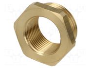 Mount.elem: thread adapter; brass; Int.thread: G 3/4" PNEUMAT