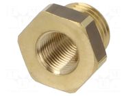 Mount.elem: thread adapter; brass; Int.thread: G 1/8" PNEUMAT