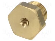 Mount.elem: thread adapter; brass; Int.thread: M5 PNEUMAT