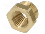 Mount.elem: thread adapter; brass; Int.thread: G 1/4" PNEUMAT