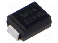 Diode: Schottky rectifying; SMB; SMD; 40V; 1A; reel,tape SMC DIODE SOLUTIONS