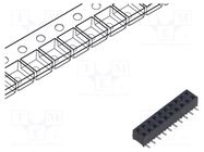 Connector: pin strips; socket; female; PIN: 20; vertical; SMT; 2mm SAMTEC