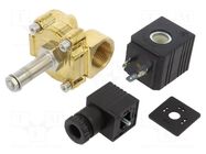 Electromagnetic valve; G 3/4"; brass; FKM; Valve: 2/2 NC; 24VDC AIGNEP