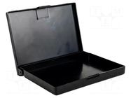 Bin; ESD; 108x85x18mm; Application: integrated circuits; black ANTISTAT