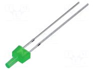 LED; green; round; bipolar; 1120÷1560mcd; 90°; Front: flat; 30mA OPTOSUPPLY
