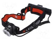 Torch: LED headtorch; waterproof; No.of diodes: 1; 120h; 600lm LEDLENSER