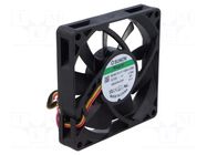 Fan: DC; axial; 12VDC; 80x80x15mm; 32.9dBA; Vapo; Out: F type SUNON
