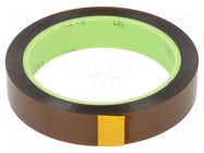 Tape: electrical insulating; W: 19mm; L: 33m; Thk: 0.076mm; acrylic 3M