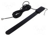 Antenna; DVB-T; F; on the window; 5m; plug; 5VDC ACV
