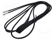 Cable; FME socket,both sides; black; straight; 5m MTA