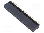 Connector: pin strips; socket; male; PIN: 40; straight; THT; 2.54mm SAMTEC