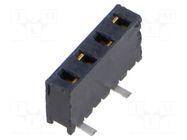 Connector: pin strips; socket; female; PIN: 4; vertical; SMT; 2mm SAMTEC