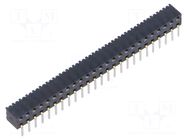 Connector: pin strips; socket; female; PIN: 50; angled; THT; 2mm SAMTEC