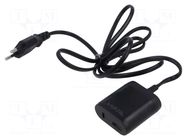Power supply: switching; mains,plug-in; 5VDC; 2.4A; 12W; black LOGILINK