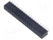 Connector: pin strips; socket; female; PIN: 40; straight; THT; 2mm SAMTEC