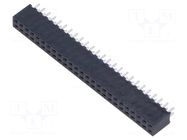 Connector: pin strips; socket; female; PIN: 50; straight; THT; 2mm SAMTEC