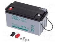 Re-battery: acid-lead; 12V; 80Ah; AGM; 350x167x182mm; 23kg SSB