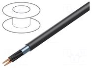 Wire; IB-BIT 500 (St); 2x1.5mm2; shielded,Al-PET foil; PVC; blue BITNER