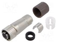 Connector: circular; plug; female; LF; 5A; 1.25kVAC; PIN: 3; straight HIROSE