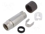 Connector: circular; LF; soldering; PIN: 4; plug; for cable; male HIROSE