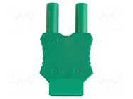 Adapter; banana 4mm plug x2; for Type-K termocouple GOSSEN METRAWATT