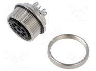 Connector: M16; socket; female; 5A; 60V; PIN: 8; IP67; soldering BINDER