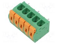 Connector: PCB terminal block; terminal; 27A; 600V; angled 90° ADAM TECH