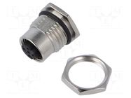 Connector: M12; socket; female; PIN: 4 AMPHENOL LTW