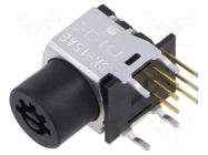 Switch: key switch; Stabl.pos: 5; AC load @R: 0.1A/28VAC; THT; SK NKK SWITCHES