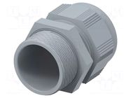 Cable gland; without nut,with long thread; M40; 1.5; IP68; grey TE Connectivity
