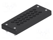 Multigate grommet; black; Holes no: 23; -40÷80°C; 4÷8.5mm; IP65 TE Connectivity