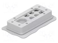 Multigate grommet; light grey; Holes no: 10; -40÷80°C; IP66 TE Connectivity