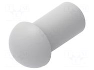 Stopper; polyamide; light grey; Entrelec; Ø: 6.4mm; Size: 9; L: 12mm TE Connectivity