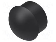 Stopper; polyamide; black; Entrelec; Ø: 31.8mm; Size: 37; L: 17mm TE Connectivity