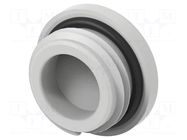 Stopper; M16; 1.5; IP68; polyamide; light grey; Entrelec; 6mm TE Connectivity