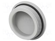 Stopper; M40; 1.5; IP68; polyamide; light grey; Entrelec; 10mm TE Connectivity