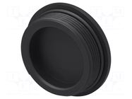 Stopper; M40; 1.5; IP68; polyamide; black; Entrelec; Thread: metric TE Connectivity