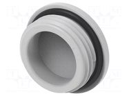 Stopper; PG11; IP68; polyamide; light grey; Entrelec; Thread: PG TE Connectivity