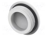 Stopper; PG13,5; IP68; polyamide; light grey; Entrelec; Thread: PG TE Connectivity